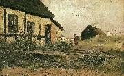Frits Thaulow soren thys hus, skagen oil painting artist